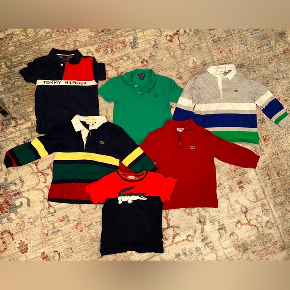 ✨SOLD✨ Little Boys Toddler Lacoste / Ralph Lauren Polo / Tommy Shirts Lot 3T - Picture 2 of 4